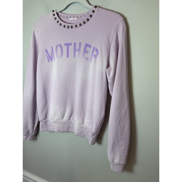 MOTHER The Camper Sweatshirt Pink Women's Sz XS NEW $198 - Picture 9 of 13